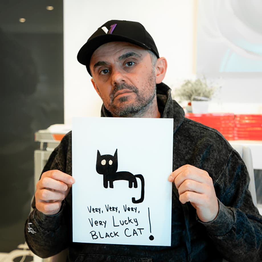 Gary Vaynerchuk with VeeFriends artwork