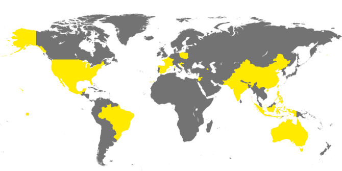 Countries around the world
