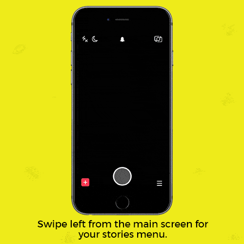 How to swipe to navigation on Snapchat.