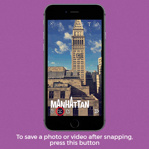 How to save a photo or video