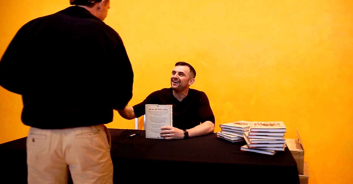 Gary Vaynerchuk at a book signing for Jab, Jab, Jab, Right Hook